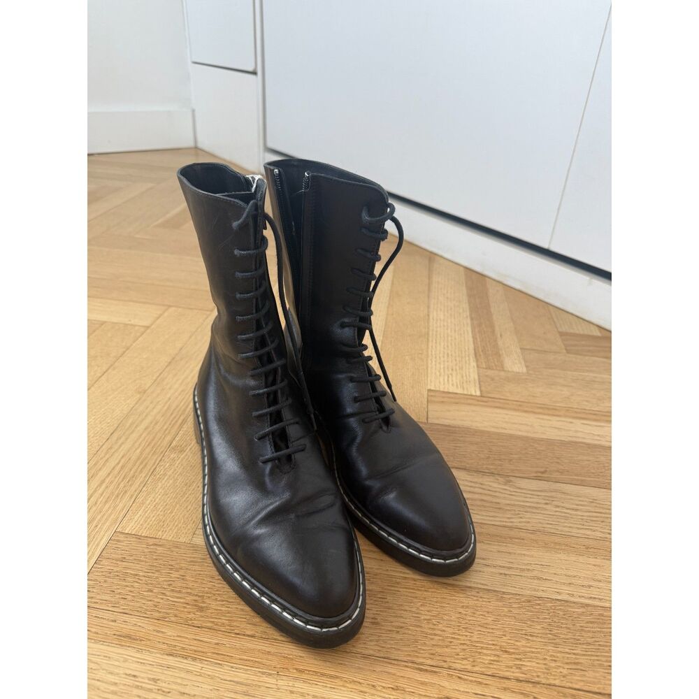 THE ROW - BLACK FARA ANKLE BOOT - sz 7.5